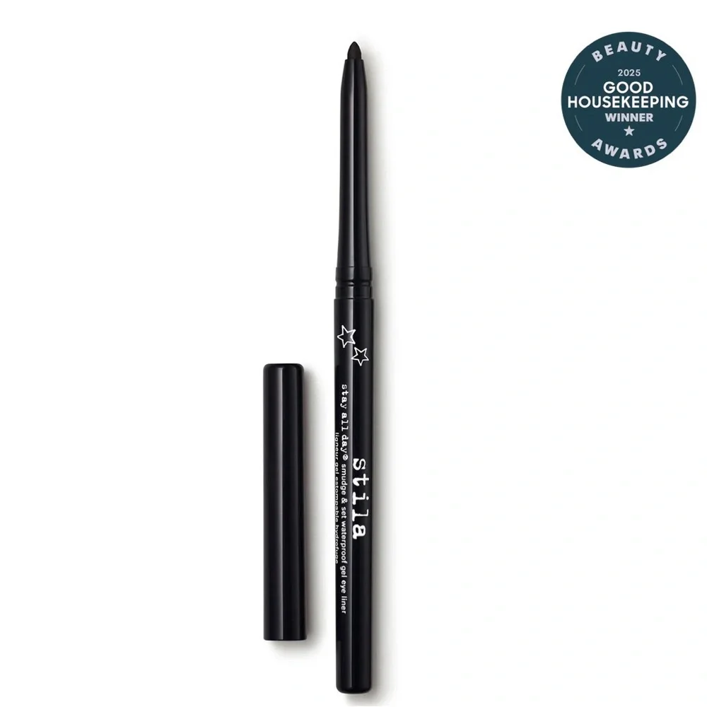 STILA STAY ALL DAY® SMUDGE & SET WATERPROOF GEL EYE LINER BLACK STINGRAY NEW PC - Picture 2 of 4